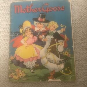 MOTHER GOOSE BOOK Vintage 1941 Collectible Vintage 1941 Mother Goose book paper